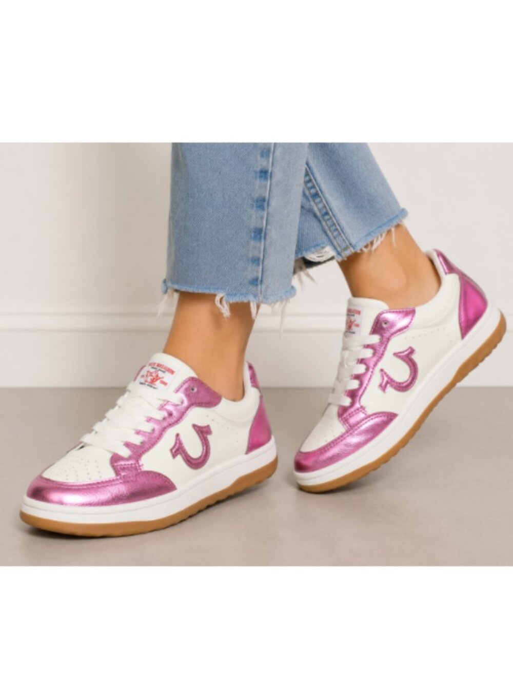 NEW True Religion Karlie Pink & White Shoes pink/white unisex 296